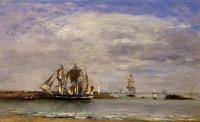 Boudin, Eugene - Trouville, the Jettys, High Tide